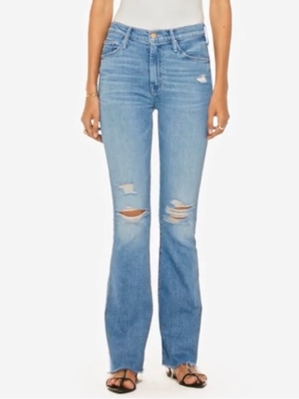 Mother Chaos is calling Distressed Flare Jeans -  Sz 24